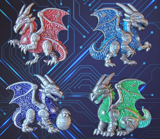 2026 3D Cyber Dragons